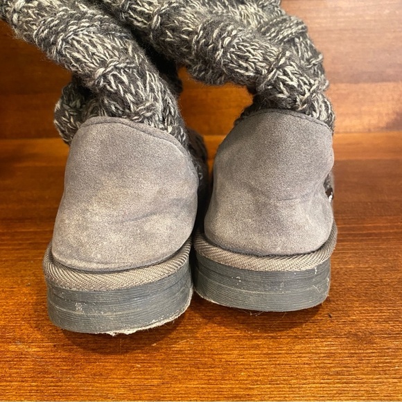 Muk Luks Shelly knit pull on tall knee high sweater boots Sz 7 - Picture 7 of 10